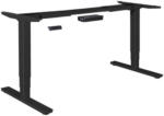 Möbelix Tischgestell höhenverstellbar B 105-182cm Stahl Schwarz