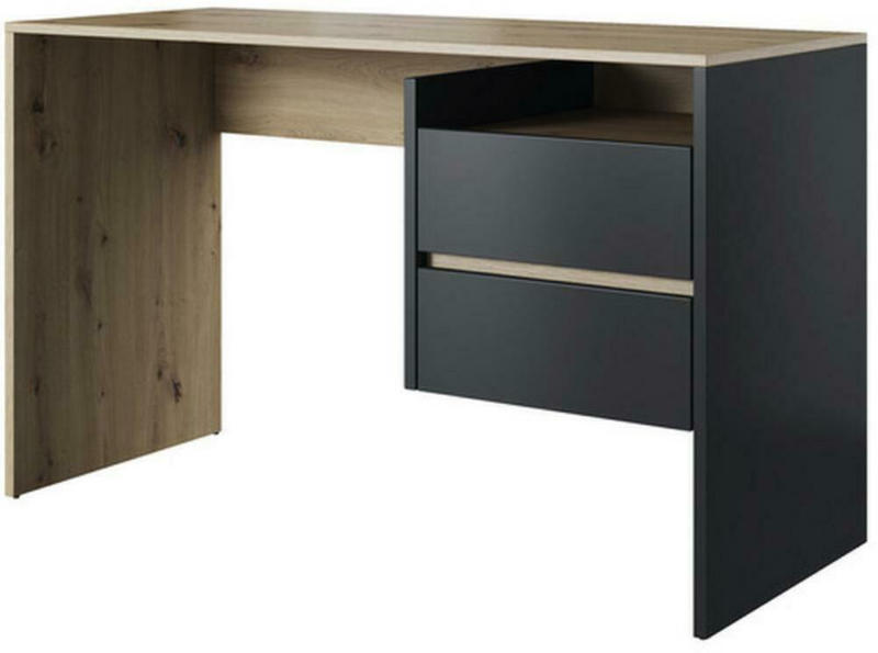 Schreibtisch mit Stauraum B 125cm H 75,5cm Paco 3, Eiche