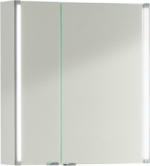 Möbelix Spiegelschrank mit Türdämpfer + LED-Line B: 61 cm Weiß