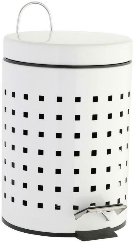 Kosmetikeimer Quadro Weiß 3 Liter, D/H: 16,8/24,5 cm