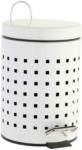 Möbelix Kosmetikeimer Quadro Weiß 3 Liter, D/H: 16,8/24,5 cm