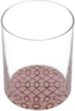 Möbelix Trinkglas mit Roten Boden Eliane ca. 345 ml