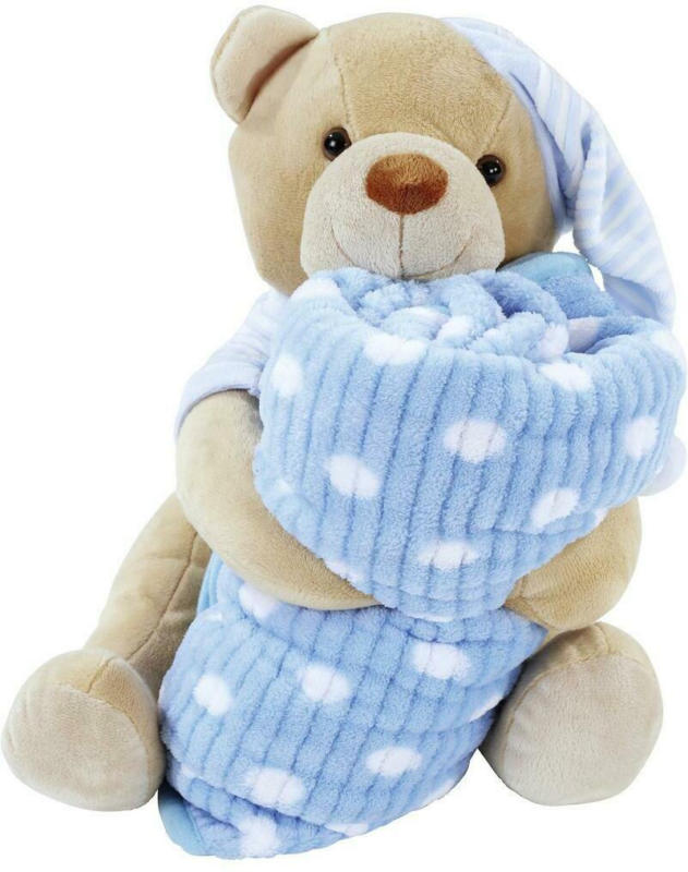 Kuscheldecke mit Teddy - Bella