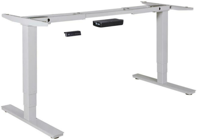 Tischgestell höhenverstellbar B 105-182cm Stahl Silberfarben