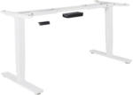 Möbelix Tischgestell höhenverstellbar B 105-182cm Stahl Weiß