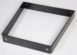 Tischgestell Stahl Schwarz BxH: 70x71 cm, V-Form