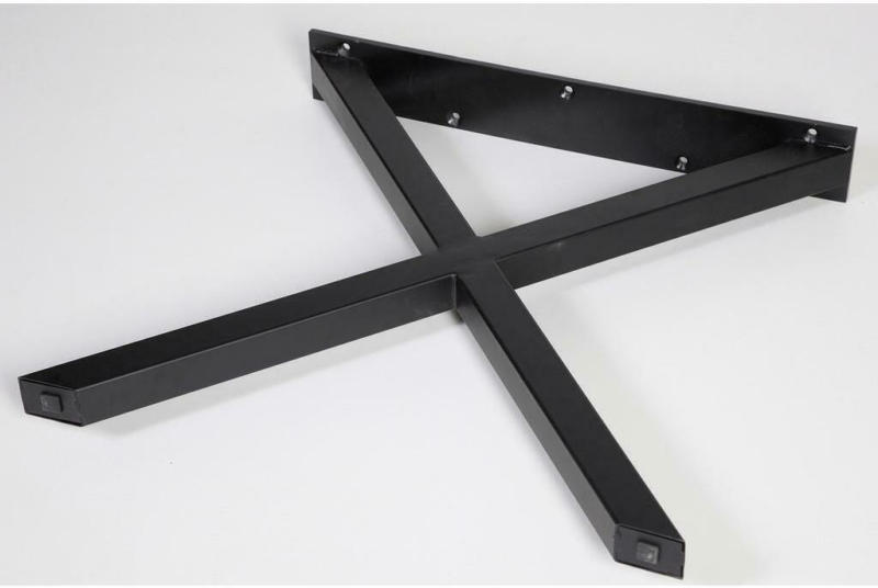 Tischgestell Stahl Schwarz BxH: 70x71 cm, X-Form
