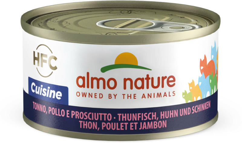 Almo Nature HFC Natural Thunfisch, Huhn & Schinken 24x70g