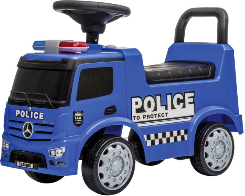 Rutschfahrzeug Police in Blau