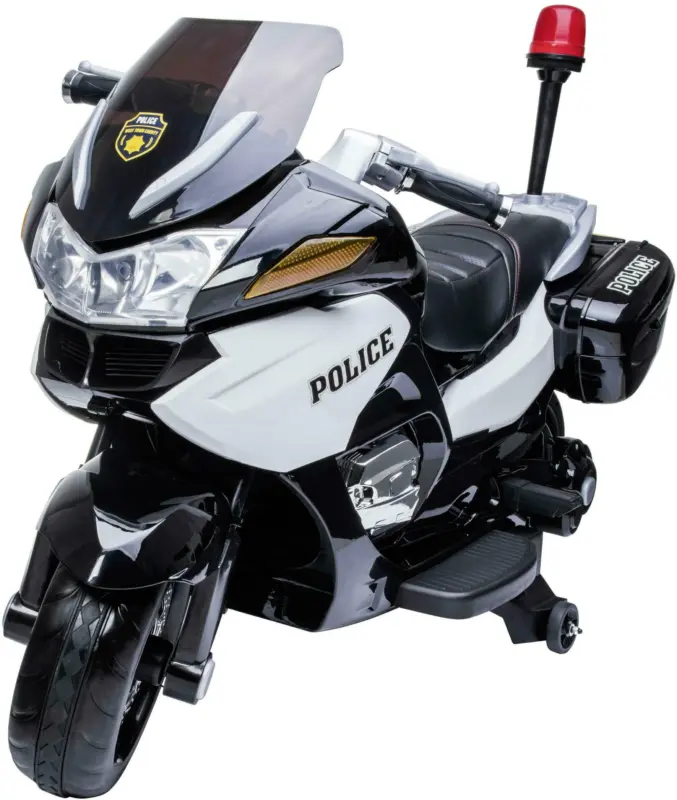 Kinderroller Polizei in Schwarz/Weiß