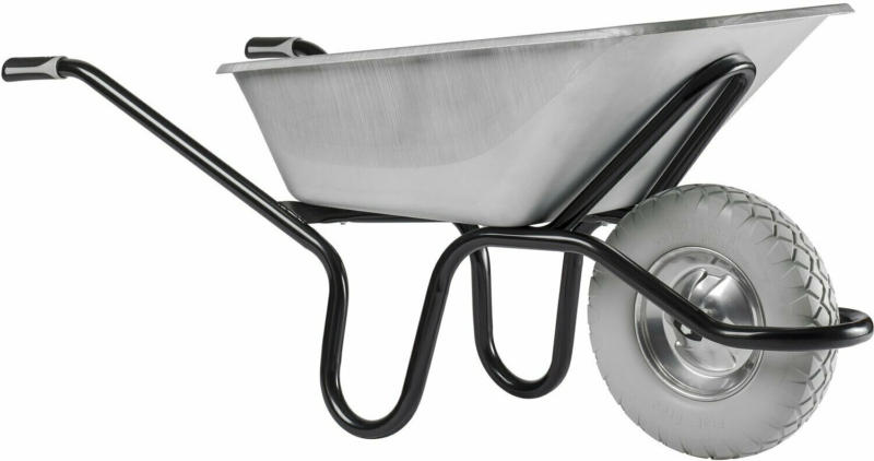 Haemmerlin Einrad-Schubkarre 120 l Muldenvolumen 250 kg Traglast Verzinkt