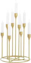 Kerzenhalter Taper in Goldfarben