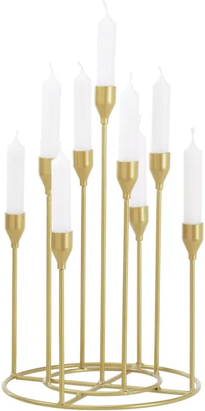 Kerzenhalter Taper in Goldfarben