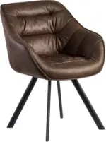 mömax Armlehnstuhl 'Wohnling', braun