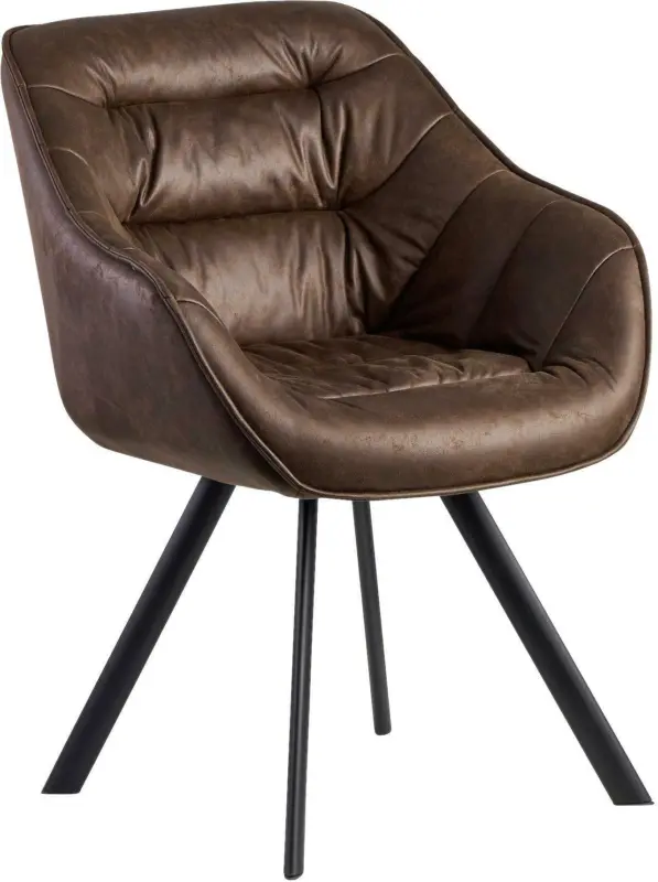 Armlehnstuhl 'Wohnling', braun