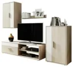 mömax Wohnwand 'Berno' , eiche, weiß