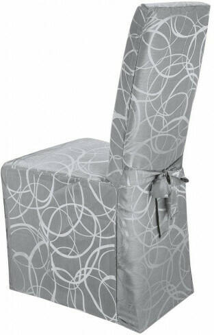 Stuhlhusse Eaton Circle silber 44 x 97 x 44 cm