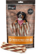 QUALIPET Snuggis Hundesnack Twisters mit Poulet & Fisch 400g
