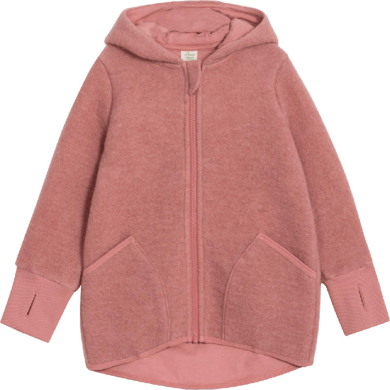 ALANA Kinder Walkjacke, Gr. 110/116, in Bio-Schurwolle und Bio-Baumwolle, rosa
