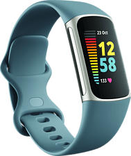 FITBIT Charge 5 - Fitness Tracker (Blu grigio/platino)