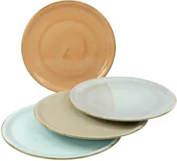 Pizzatellerset Vintage Nature Ø ca. 30cm, 4-teilig