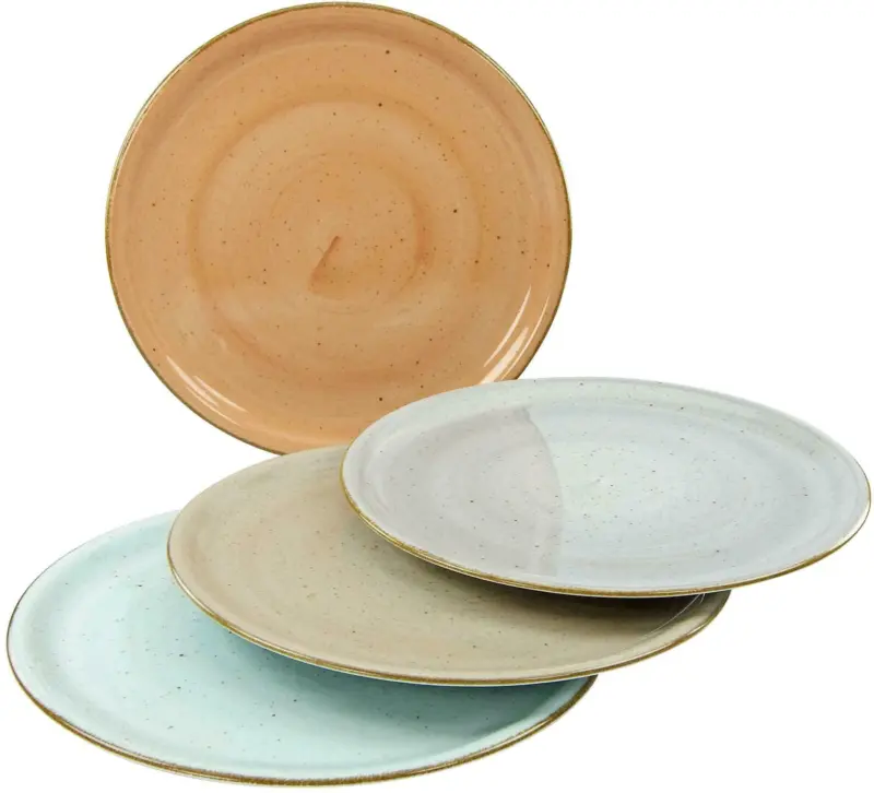 Pizzatellerset Vintage Nature Ø ca. 30cm, 4-teilig