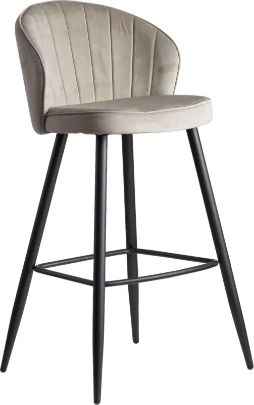 Barhocker ' Wohnling', beige