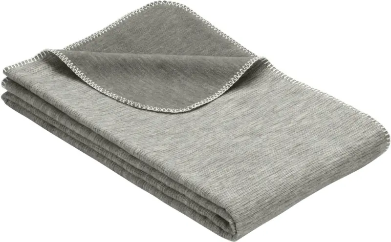 Decke Lausanne in Grau ca. 70x100cm