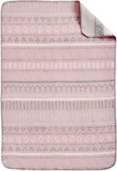 Decke Jaquard in Rosa ca. 70x100cm