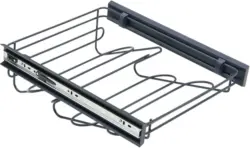 Schuhablage aus Metall in Anthrazit