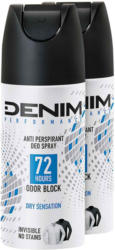 Denim Anti Perspirant Deo Spray Dry Sensation Duo 2 x 150 ml -