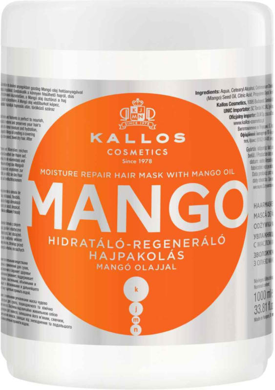 Kallos Haarmaske Mango 1000 ml -