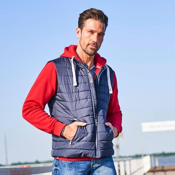 Herren-Weste mit Stehkragen