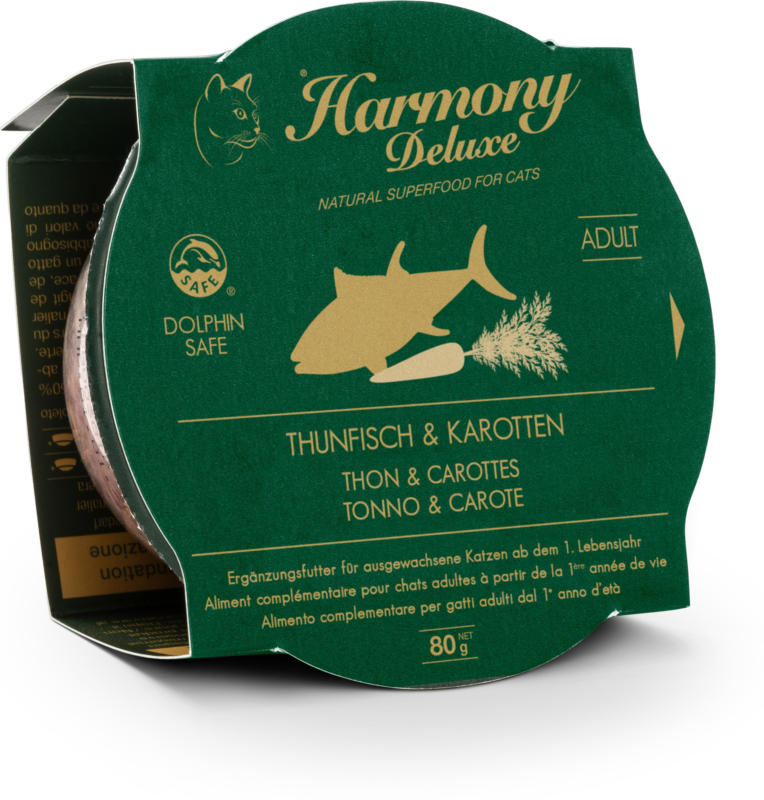 Harmony Cat Deluxe Cup Adult Thunfisch und Karotten 24x80g