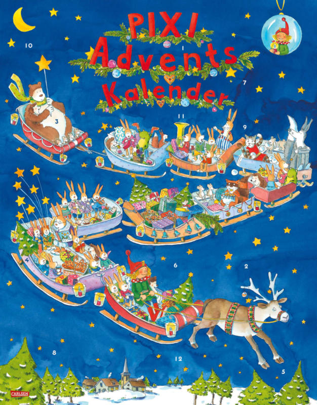 Carlsen Pixi Adventskalender 2021 - 24 x Lesespaß