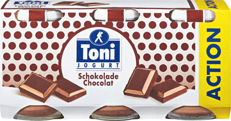 Yogourt Chocolat Toni, 3 x 180 g
