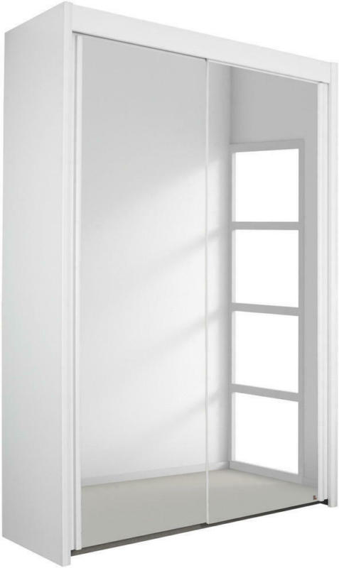 Schwebetürenschrank in Weiß