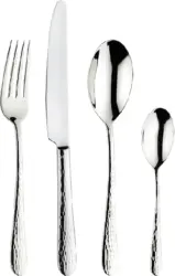 Besteckset Luna aus Edelstahl. 24-teilig