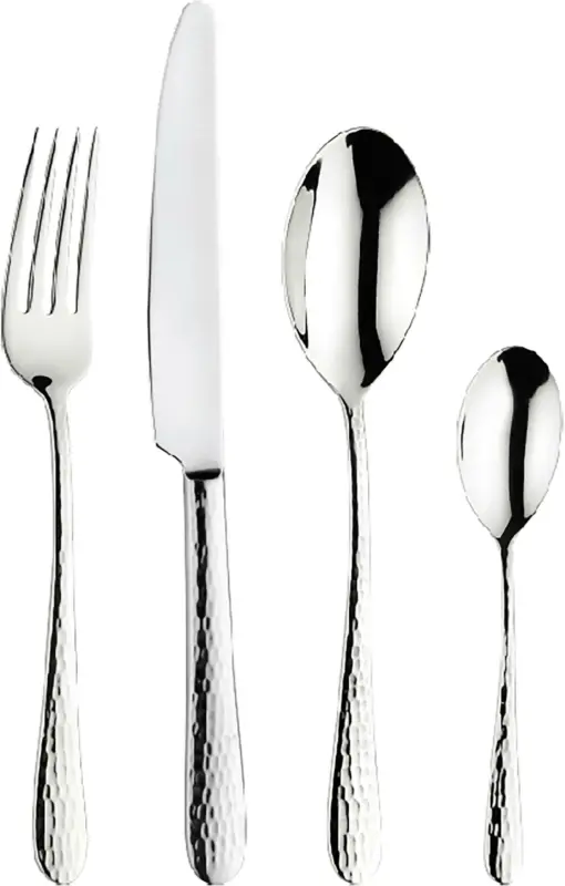 Besteckset Luna aus Edelstahl. 24-teilig