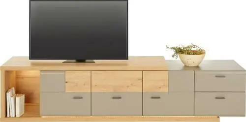 TV-Element in Eichefarben