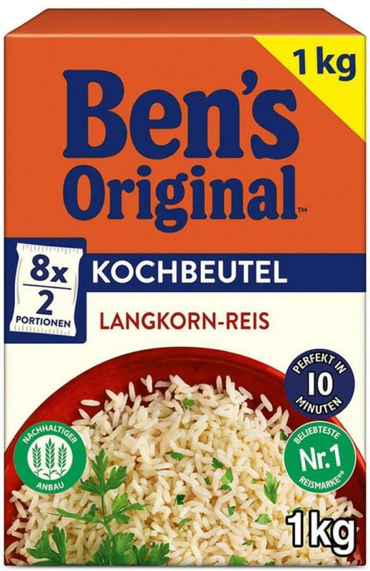 Ben's Original Langkorn-Reis Kochbeutel