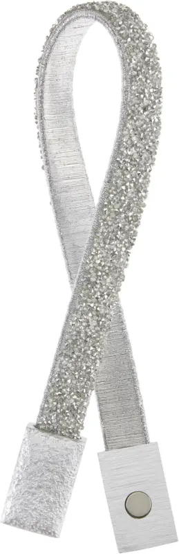 Raffhalter Glitzer in Silberfarben