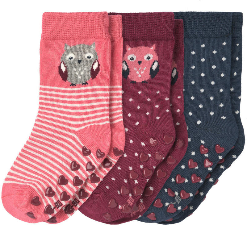 3 Paar Baby Socken mit ABS-Noppen