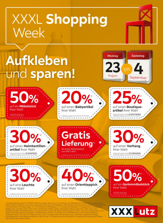 Profital XXXLutz Rothrist Öffnungszeiten & Filialen ⏲