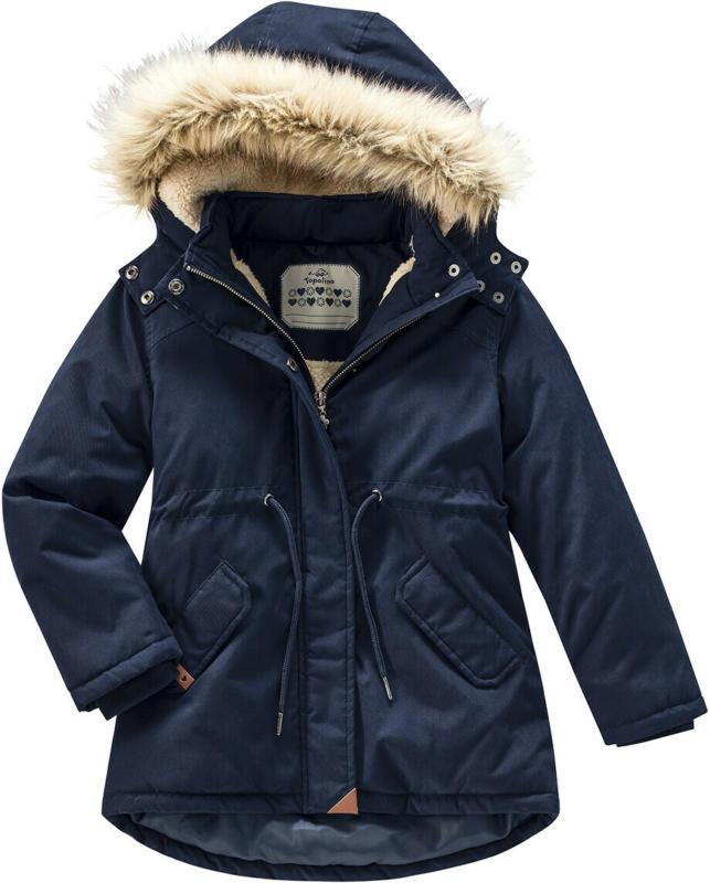 Mädchen Winterjacke mit Fellimitat (Nur online)
