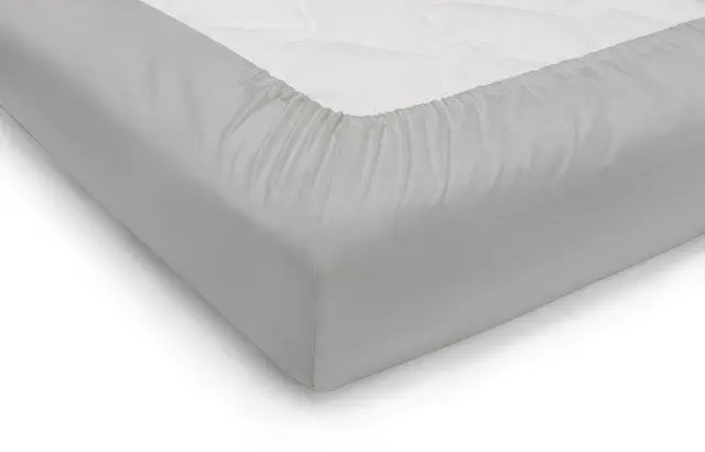 Spannleintuch Caithano in Hellgrau ca. 90-100x200 cm