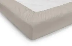 Spannleintuch Caithano in Sandfarben ca. 90-100x200cm