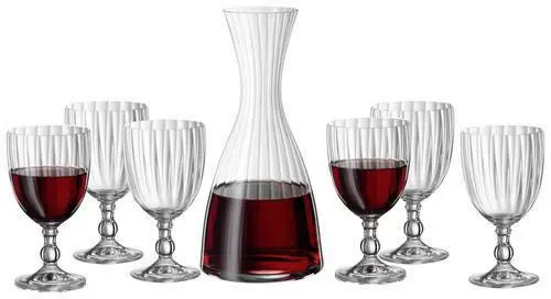 Weinset Provence aus Glas, 7-teilig