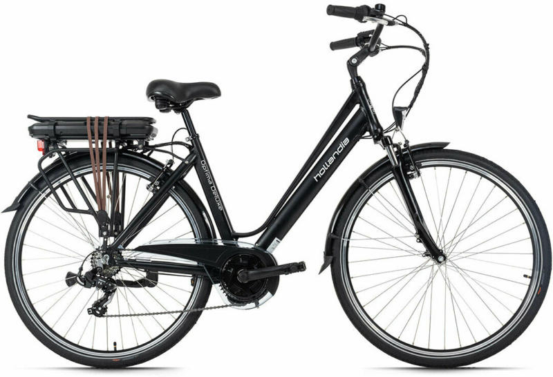 City E-Bike „Optima Deluxe“, schwarz