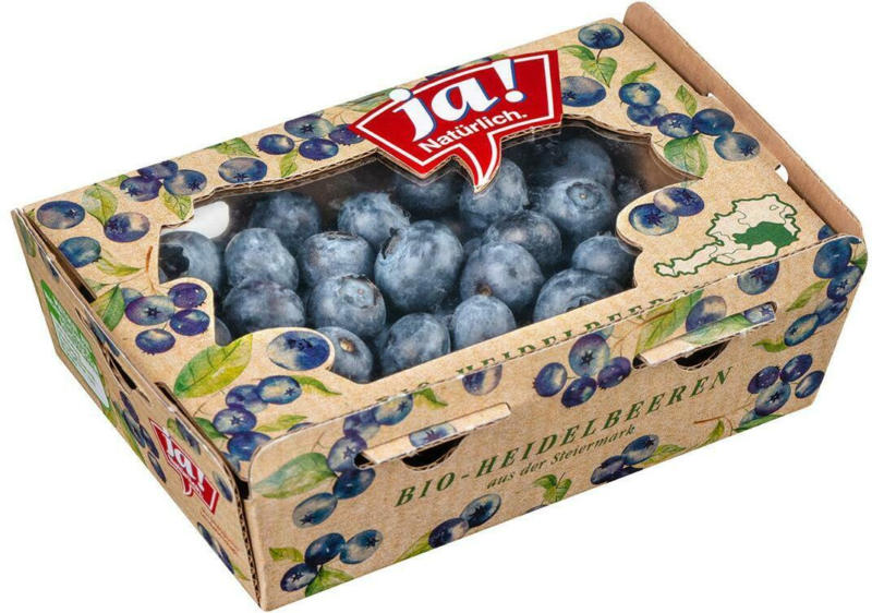 Ja! Natürlich Bio Heidelbeeren aus Österreich